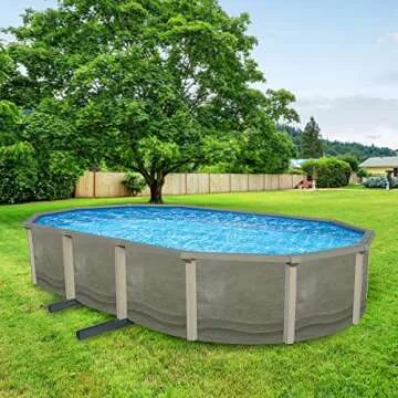 Blue Wave Trinity 18x33-ft Oval 52-in Deep Above Ground Pool Package