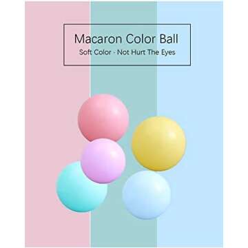MoonxHome Ball Pit Balls for Toddlers, BPA Free Crush Proof Plastic Toy Balls for Ball Pit, Children's Pool Water Toys, Ideal Gift for Christmas Balls for Play Tent 2.15" Pack of 100 White&Green&Blue