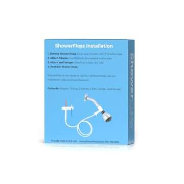 SHOWER FLOSS Water Dental Flosser - Convenient for Teeth, Attaches to Your Shower Head - Easy Instal...