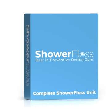 SHOWER FLOSS Water Dental Flosser - Convenient for Teeth, Attaches to Your Shower Head - Easy Installation, Adjustable Temperature & Pressure - Dentist Recommended