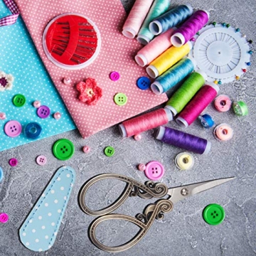 Hisuper 4.5" Craft Scissors with Leather Sheath for Sewing