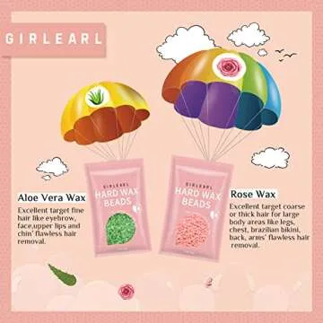 GIRLEARLE Waxing Kit - Home Hair Removal Solution