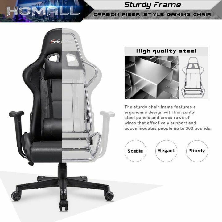 Ergonomic Homall Gaming Chair with Lumbar Support