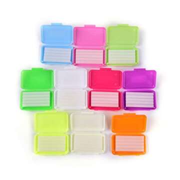 KISEER 24 Pack Colorful Orthodontic Wax Dental Care Wax for Braces Wearer