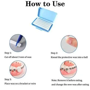 KISEER 24 Pack Colorful Orthodontic Wax Dental Care Wax for Braces Wearer