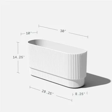 Veradek Demi Long Planter Durable Modern Outdoor Décor