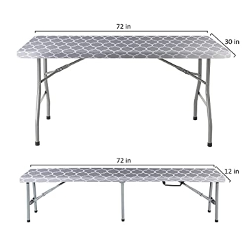 Stylish Durable 2024 Vinyl Picnic Table Cover Set