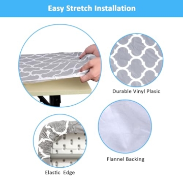 Stylish Durable 2024 Vinyl Picnic Table Cover Set