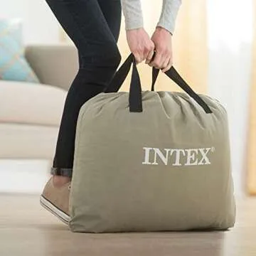 Intex Dura-Beam Twin Airbed with Electric Pump and Pillow Rest