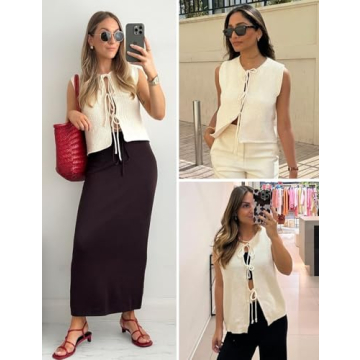 Wyeysyt Women's Crochet Vest - Versatile All-Season Fashion