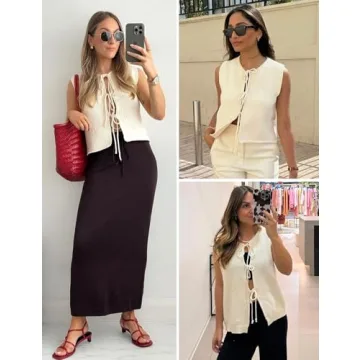 Wyeysyt Women's Crochet Vest - Versatile All-Season Fashion