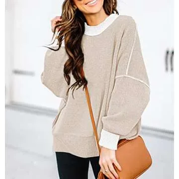 ETCYY Women's Oversized Sweaters | Trendy Pullover Knitwear