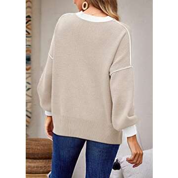 ETCYY Women's Oversized Sweaters | Trendy Pullover Knitwear