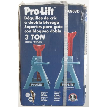 3-Ton Pro-LifT T-6903D Double Pin Jack Stands for Safety