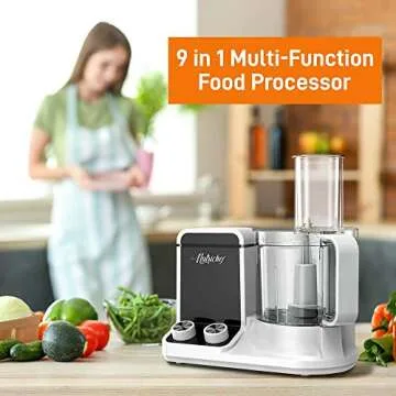 NutriChef Food Processor - 2L Capacity & Ultra Quiet