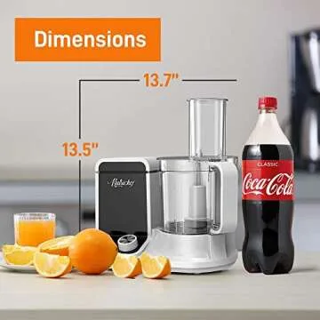 NutriChef Food Processor - 2L Capacity & Ultra Quiet
