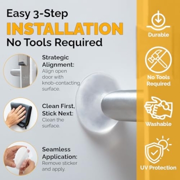 Ducki Door Stoppers - Quiet, Reusable Wall Protectors