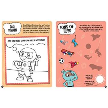 Growth Mindset Ninja Activity Book for Kids - Fun Learning