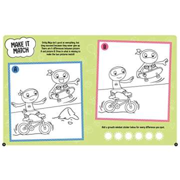 Growth Mindset Ninja Activity Book for Kids - Fun Learning