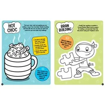 Growth Mindset Ninja Activity Book for Kids - Fun Learning