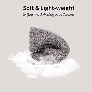 Cozy Women's Fuzzy Loafer Slippers with Memory Foam