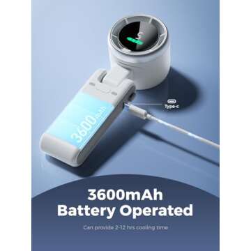 Diveblues Portable Handheld Turbo Fan for Ultimate Cooling