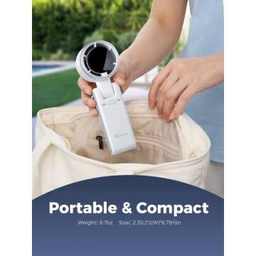 Diveblues Portable Handheld Turbo Fan for Ultimate Cooling