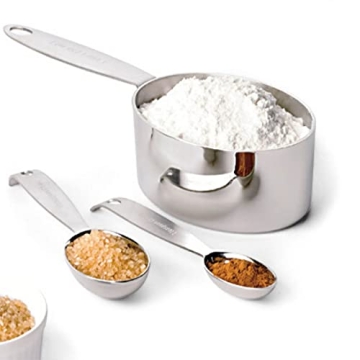 Cuisipro Stainless Steel Measuring Cup and Spoon Set