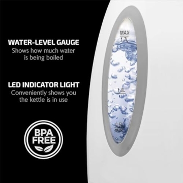 OVENTE Electric Kettle Fast Boiling Cordless 1.7L