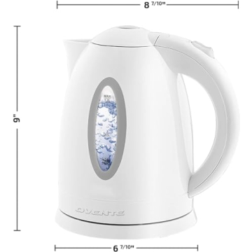 OVENTE Electric Kettle Fast Boiling Cordless 1.7L