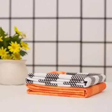 LXOMILL Fall Kitchen Towels - Pumpkin Dish Towels Set of 2