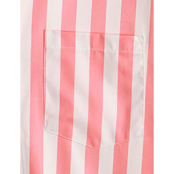 VATPAVE Hawaiian Flamingo Shirt for Men Summer Style