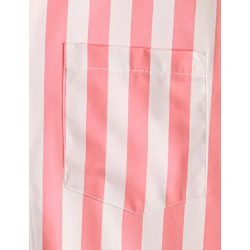 VATPAVE Hawaiian Flamingo Shirt for Men Summer Style