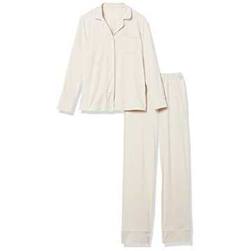 Cozy Cotton Modal Pajama Set for Women - Beige