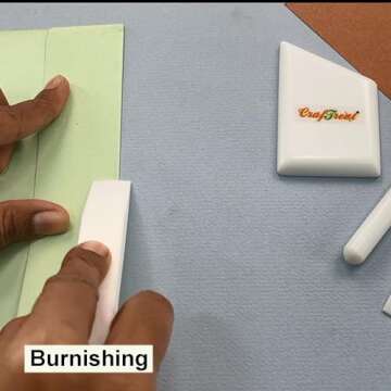 CrafTreat Teflon Bone Folder and Scoring Tool - Large Bone Folder - Paper Scorer for Paper Crafting,...