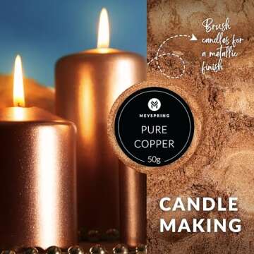 MEYSPRING Pure Copper Mica Powder for Resin Art