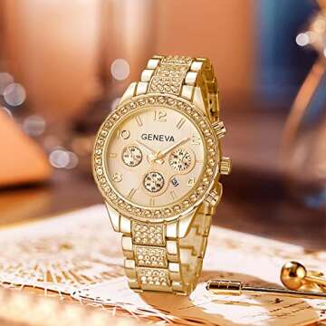 Luxury Unisex Crystal Diamond Watch - Stylish and Elegant