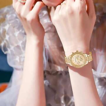 Luxury Unisex Crystal Diamond Watch - Stylish and Elegant