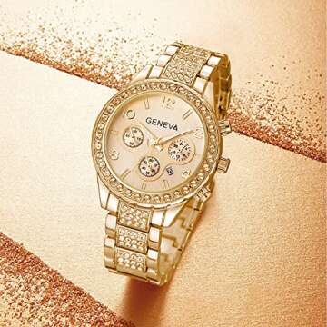 Luxury Unisex Crystal Diamond Watch - Stylish and Elegant
