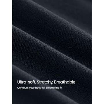 CRZ YOGA Long Sleeve Shirts for Women Soft Crew Neck Fall Basic Tight Tops Fitted Casual Going Out T-Shirts True Navy Small