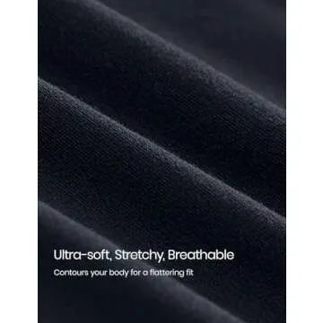 CRZ YOGA Long Sleeve Shirts for Women Soft Crew Neck Fall Basic Tight Tops Fitted Casual Going Out T-Shirts True Navy Small