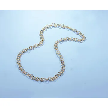 Elegant 2 Tone Twisted Wire Necklace for Women