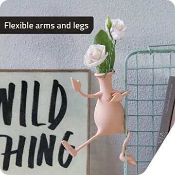 Florino – Friendly Flower Vase Modern Home Décor Vase for Flowers Unique Gifts by Peleg Design (P...