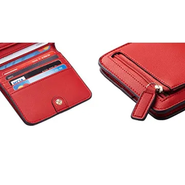 Toughergun Women's RFID Blocking Leather Wallet Perfect for Travel