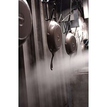 Lodge Seasoned Cast Iron Skillet with Scrub Brush- 10.25 inches Cast Iron Frying Pan With 10 inch Bristle Brush