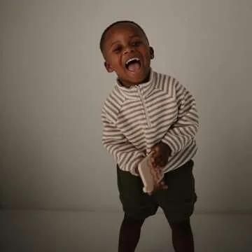 mushie Phone Press Toy in Cambridge Blue for Kids