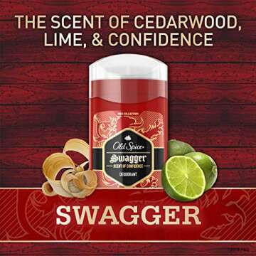 Old Spice Deodorant Swagger Lime Cedarwood 3 Oz Pack of 3