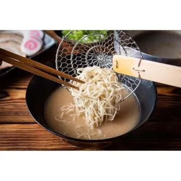 Helen’s Asian Kitchen Spider Strainer | 5-Inch Stainless Steel Wire Mesh Ladle with Sustainable Wood Handle for Frying, Cooking, and Draining