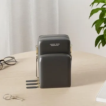 myfriday Small Crossbody Cell Phone Bag for Women, Mini Over Shoulder Handbag Purse with Credit Card Slots