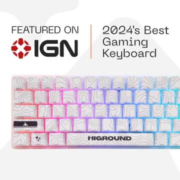 Higround SNOWSTONE Basecamp 65% Hotswap RGB Mechanical Keyboard